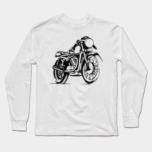 Motorcycle hand drawn Long Sleeve T-Shirt